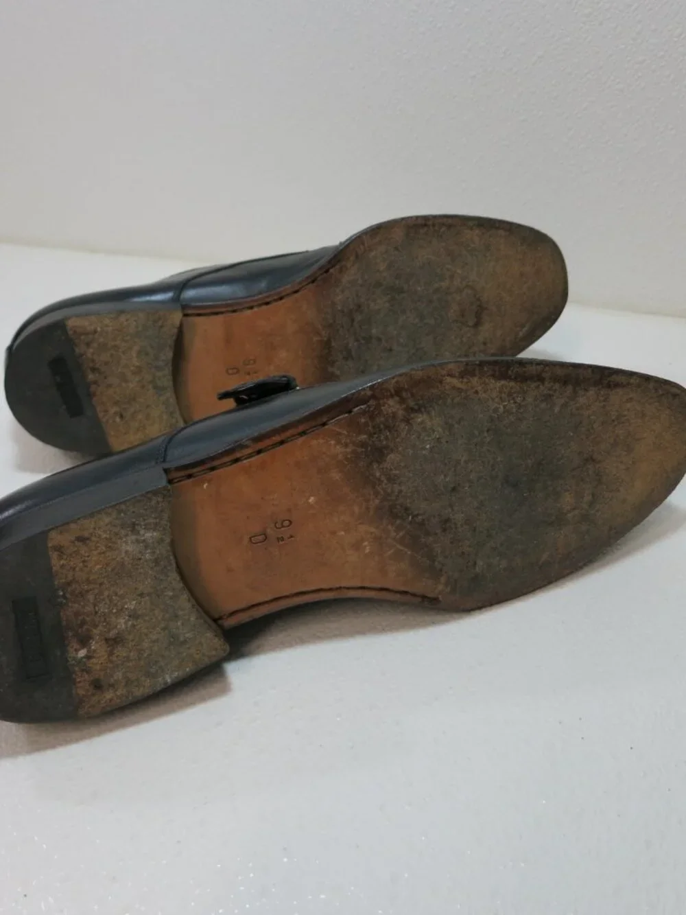 Bally Strap Leather Monk Oxfords Belt Buckle Men's Footwear Dress Shoes Sz 9.5